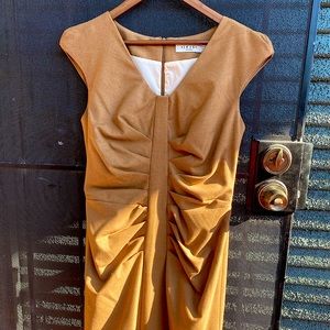 Beautiful vintage Swedish designer cocktail dress made from a gorgeous wool